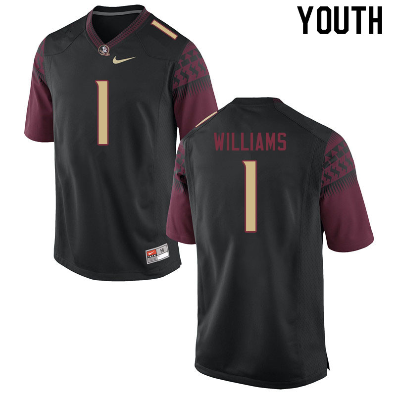 Youth #1 D.J. Williams Florida State Seminoles College Football Jerseys Sale-Black